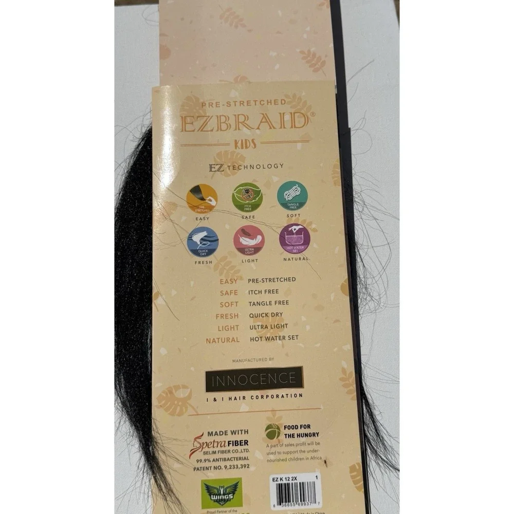 Hair Braiding Lot: EZBraid‎ Kids Afro Puff Beads Cuffs Strings Extension Bundle